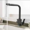 Holy zinc-coated copper water purifying faucet, washbasin, hot and cold, warm and cold, basin faucet, bathroom faucet, kitchen faucet, seven-shaped pipe details Picture